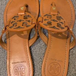 Tory Burch Miller Sandals in Vintage Vachetta Leather